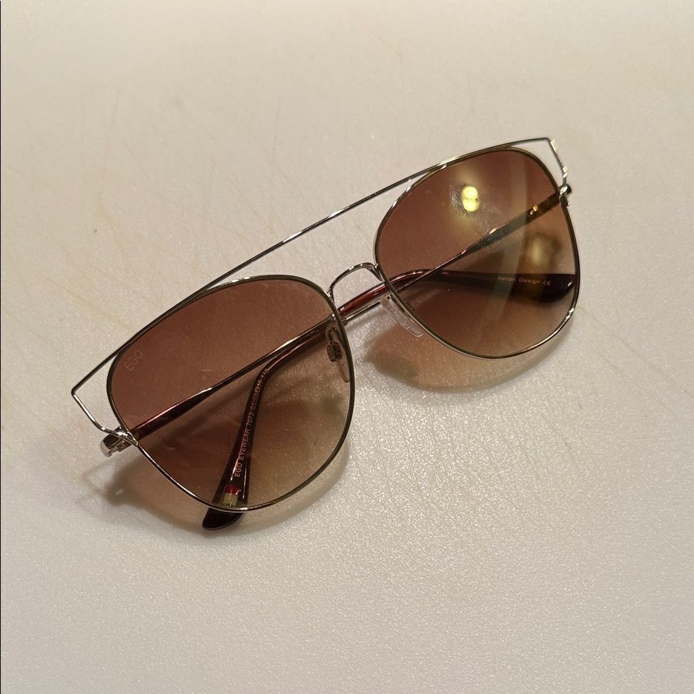 Stylish Brown Sunglasses ECO Eyewear - Metal Frames Brand NEW Italian